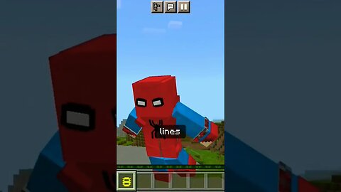 Virei Spider-Man no minecraft!!!! #viral #shorts #minecraft #fypシ