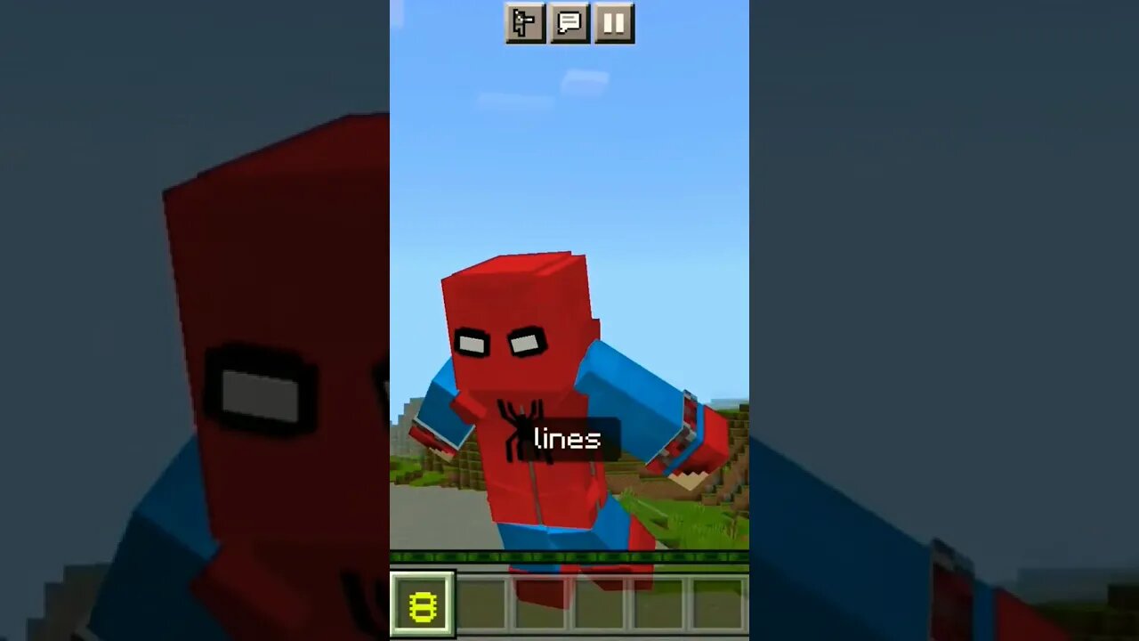 Virei Spider-Man no minecraft!!!! #viral #shorts #minecraft #fypシ