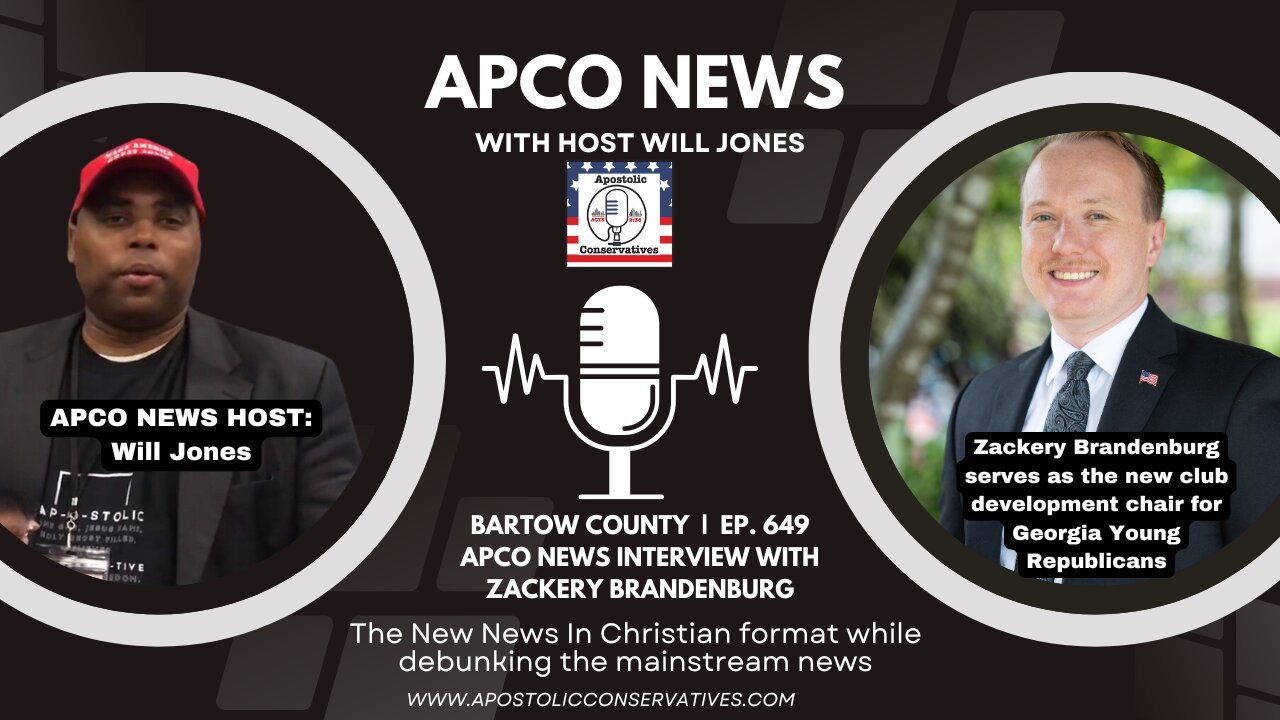 Bartow County | Ep. 649 APCO News INTERVIEW with Zackery Brandenburg, GA Young Republican Leader