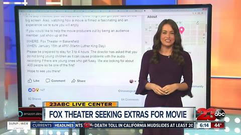 Be in a Hollywood movie at The Fox Theater Bakersfield