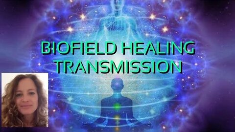 Biofield healing transmission for physical pain with interlocking heart resonance technique.
