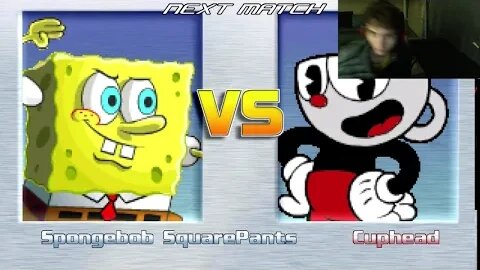 SpongeBob SquarePants VS Cuphead In An Epic Battle In The MUGEN Video Game With Live Commentary