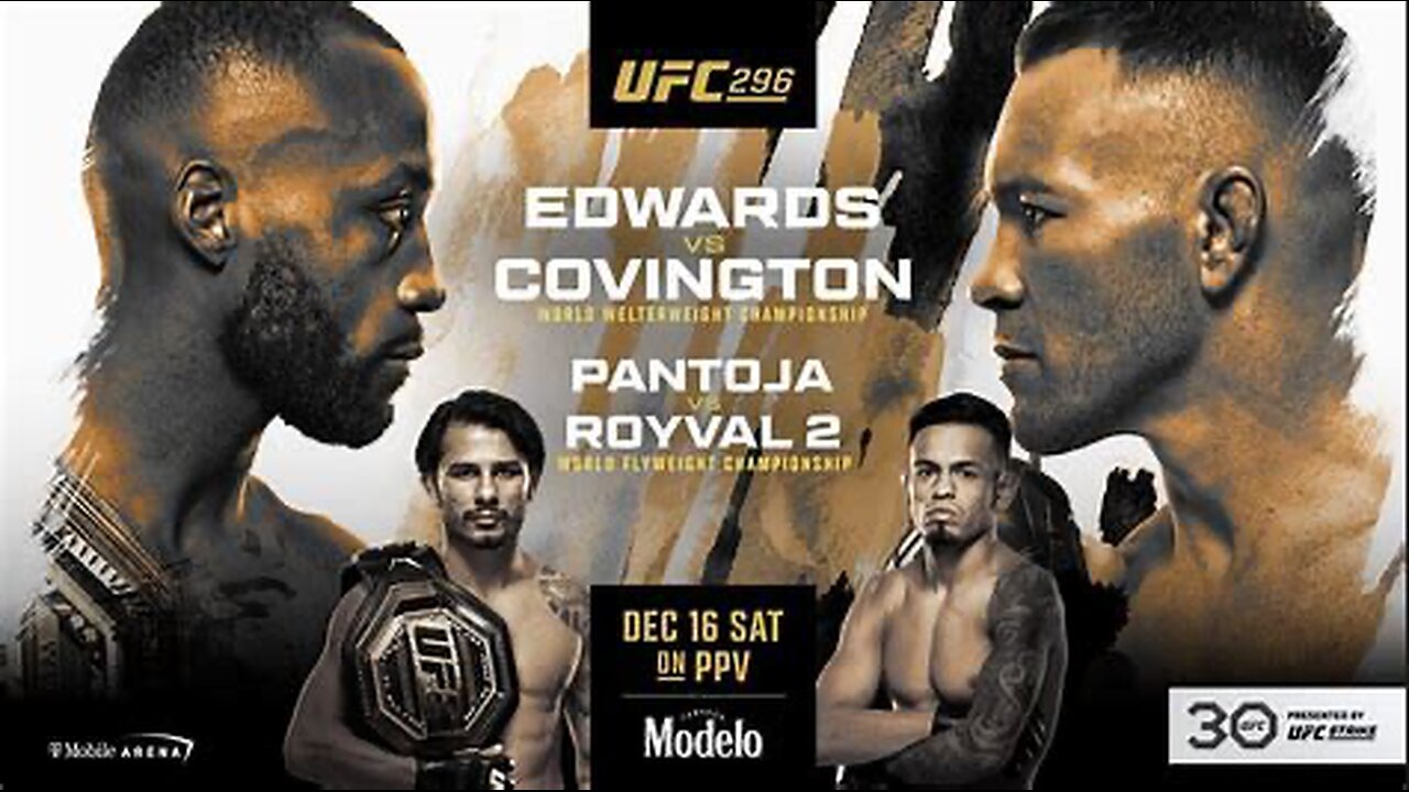 UFC 296 !!! This fight card is a line up to end the year with a bang!