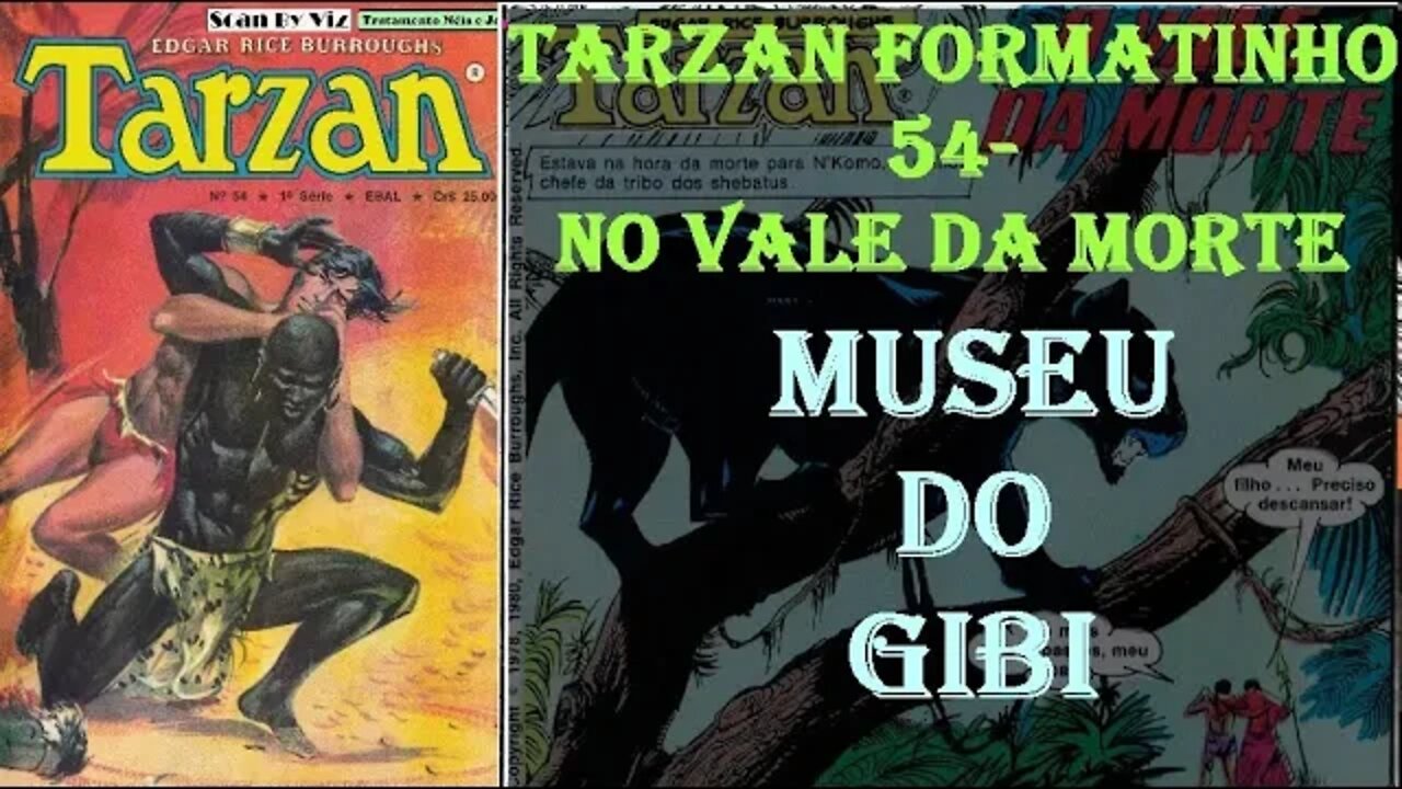 TARZAN FORMATINHO 54 NO VALE DA MORTE #comics #quadrinhos #gibi #tarzan #museudogibi #leitura