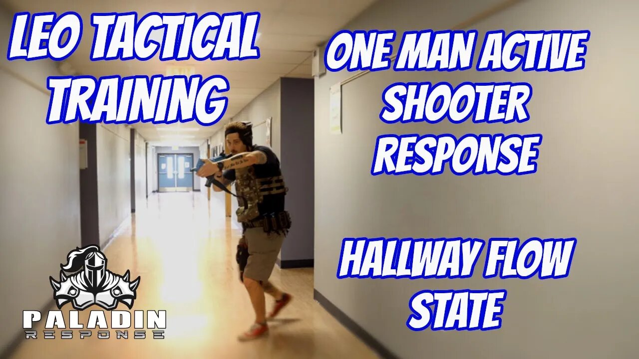 Hallway CQB Flow State - One Man Room Clearing - LEO/Police Tactical Training #policetraining2022