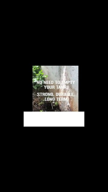 leaking concrete water tank repair process - this video shows how to repair leaking tanks.