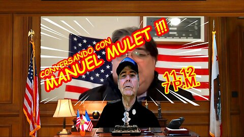 CONVERSANDO CON MANUEL MULET 11.12 - 7 PM