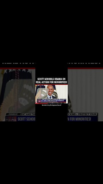 Scott Schools Obama on Real Action for Minorities!