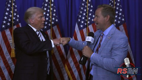 RSBN Interviews President Trump at Trump International Golf Club Bedminster