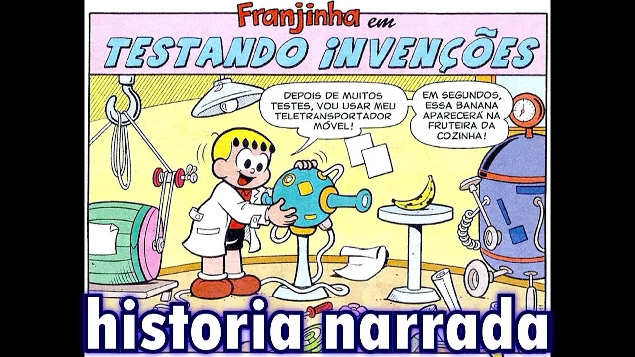 Franjinha em-Testando invenções | Gibis do Rapha