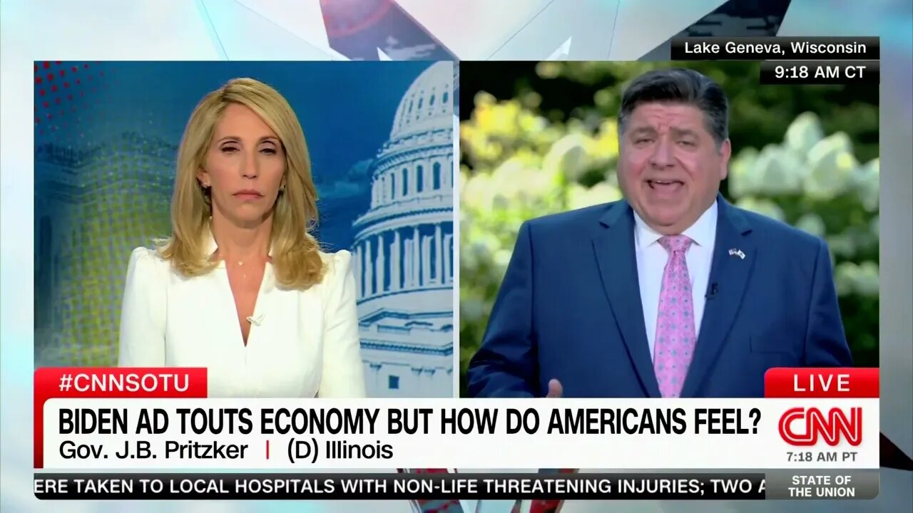 Biden Campaign Surrogate J.B. Pritzker Excuses Biden's Dismal Economic Polling: "It Takes Awhile"
