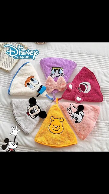 Disney Mickey Minnie Mouse Towel Hand Wipe Soft Children Towels