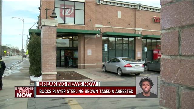 Milwaukee Bucks rookie Sterling Brown tased, arrested at Walgreens