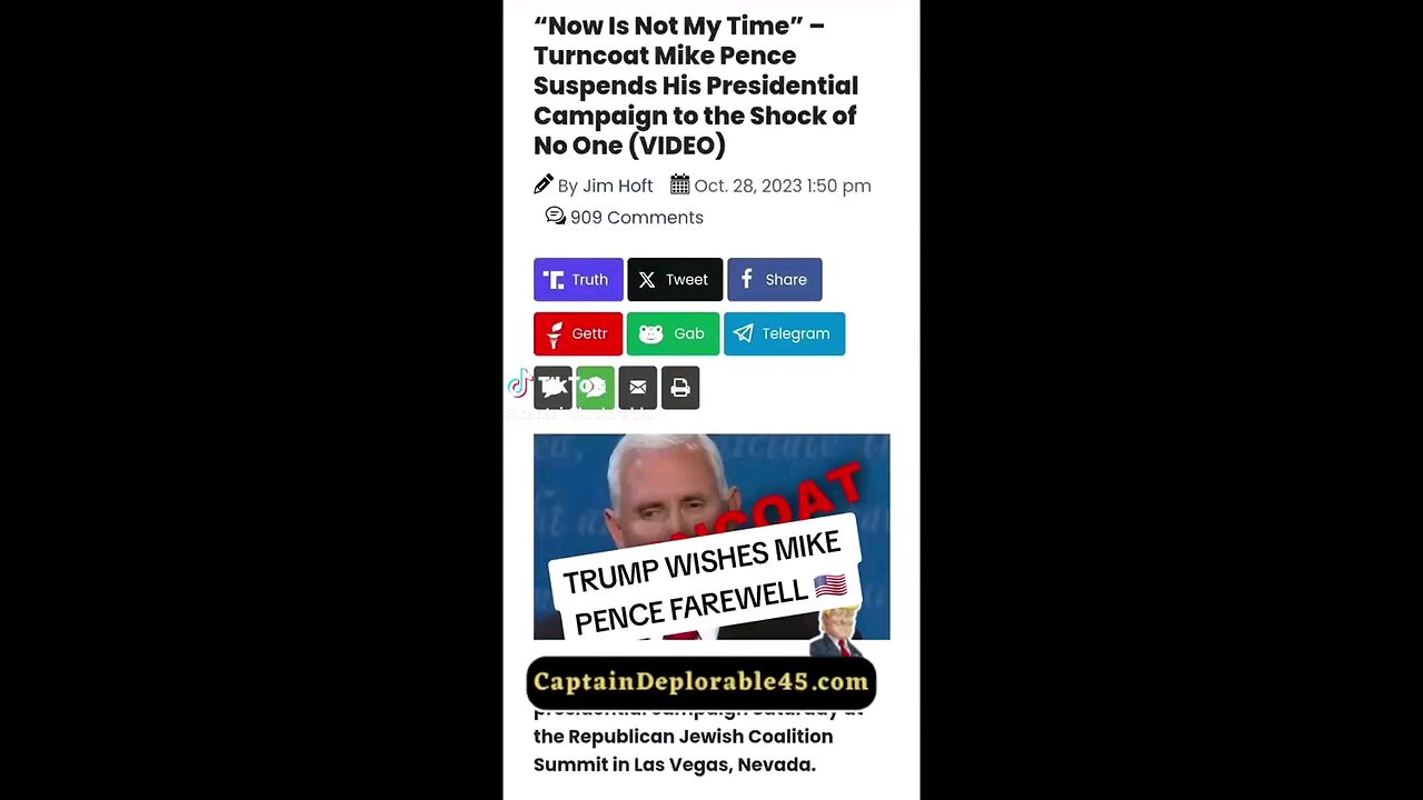 Farewell Pence