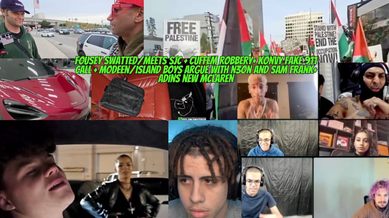 FOUSEY SWATTED/MEETS SJC+ CUFFEM ROBBERY+ N3ON & SAM ARGUE ISLAND BOYS & MODEEN +ADIN MCLAREN #n3on