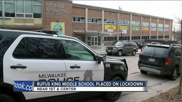 One in custody after 'subject with a gun' reported at Rufus King Middle School