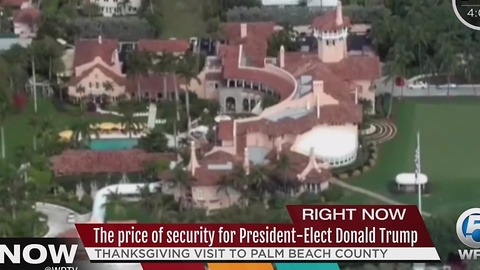 The price of security for President-Elect Donald Trump