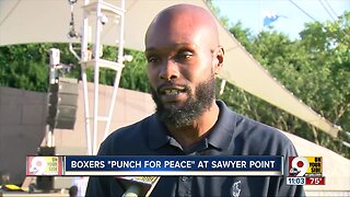 Young boxers 'Punch for Peace' at Sawyer Point