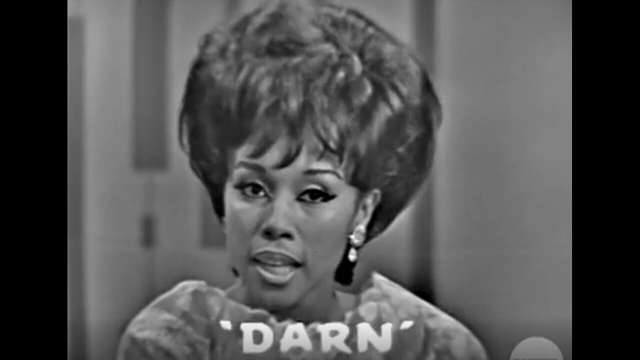 PASSWORD 3/17/63 episode DIAHANN CARROLL, E.G. MARSHALL