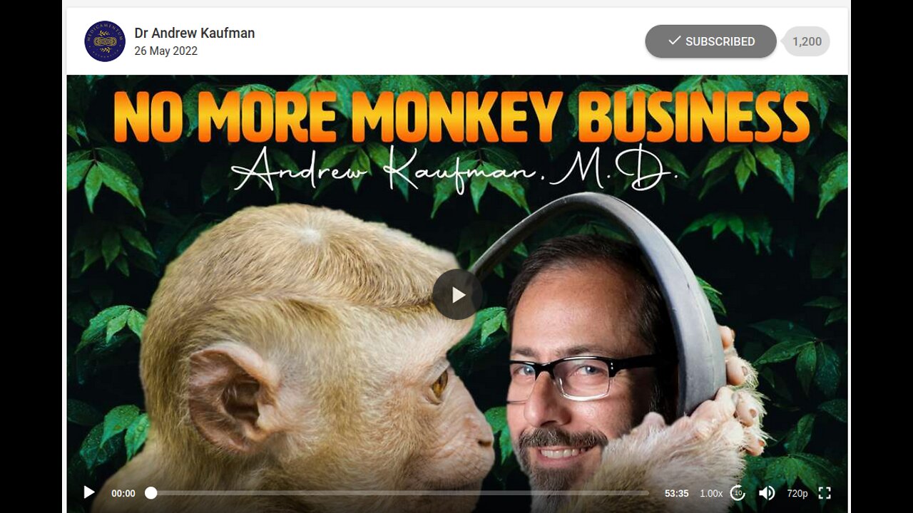 [No Virus Ever] No More Monkey Business Andrew Kaufman, M.D.
