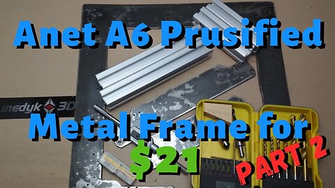 Anet A6 metal frame for $21 - part 2 - tapping and drilling