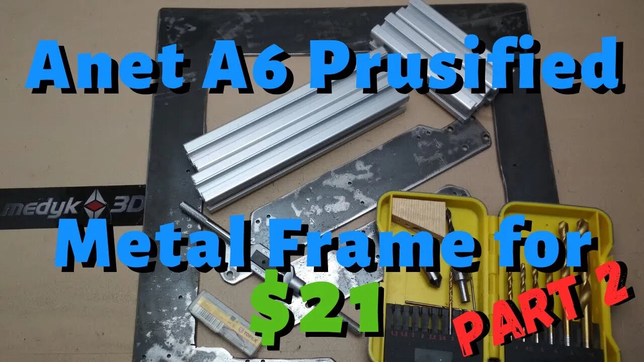 Anet A6 metal frame for $21 - part 2 - tapping and drilling