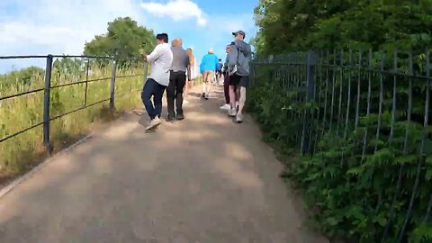 walking up to Greenwich observatory London. speedlapse GoPro 10th July 2023