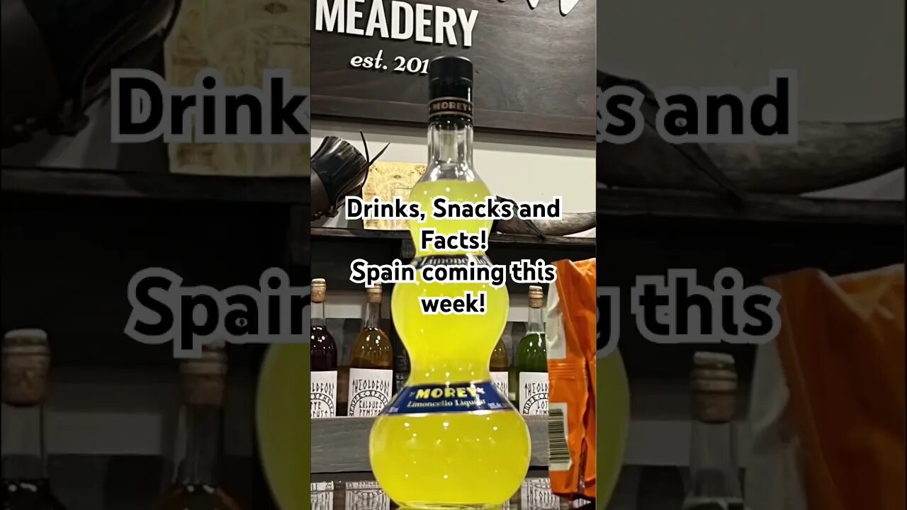 Drinks, Snacks and Facts!Spain coming this week! #mead #spain