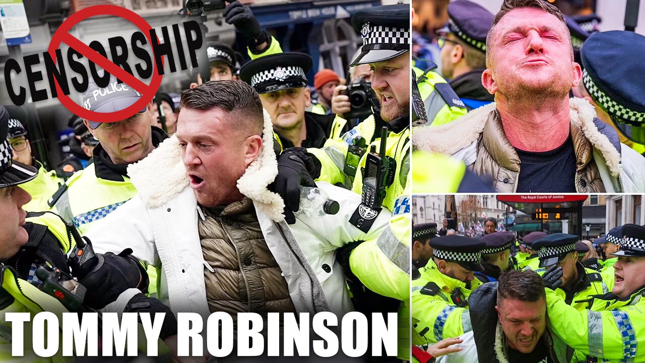 TOMMY ROBINSON ARRESTED | Attack on FREE SPEECH !!