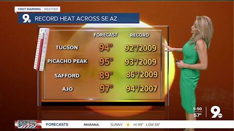 From record heat to a blast of winter