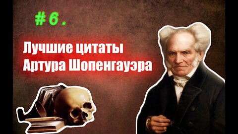 # 6 Лучшие цитаты Артура Шопенгауэра. 6 часть.