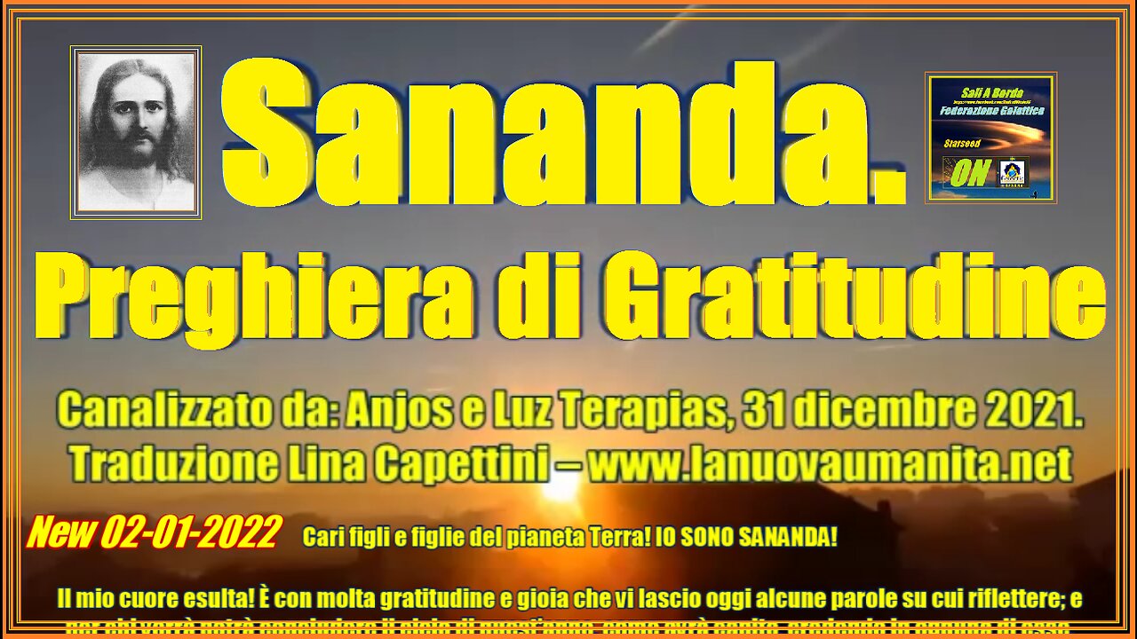 Sananda. Preghiera di Gratitudine