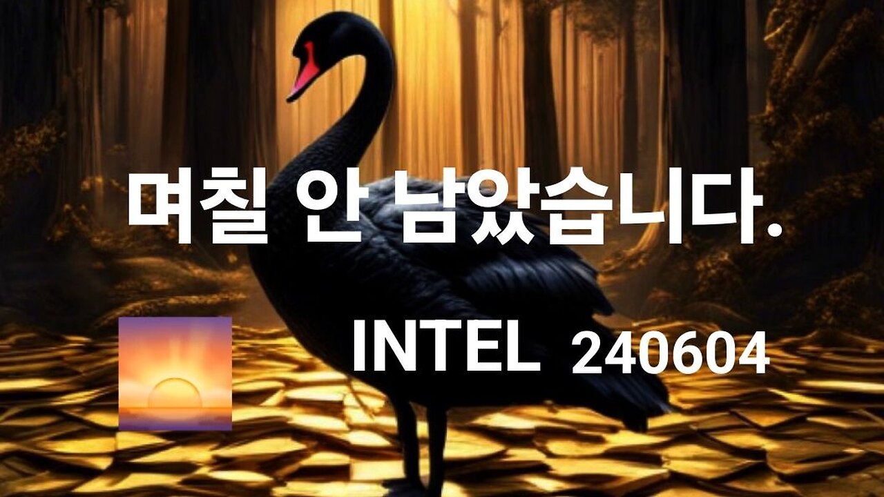 중요 INTEL. 며칠 안 남았습니다. #1227. 240604.