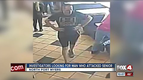 Suspect wanted for beating man in fast food restaurant bathroom