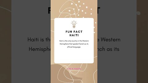 Fun Facts Haiti