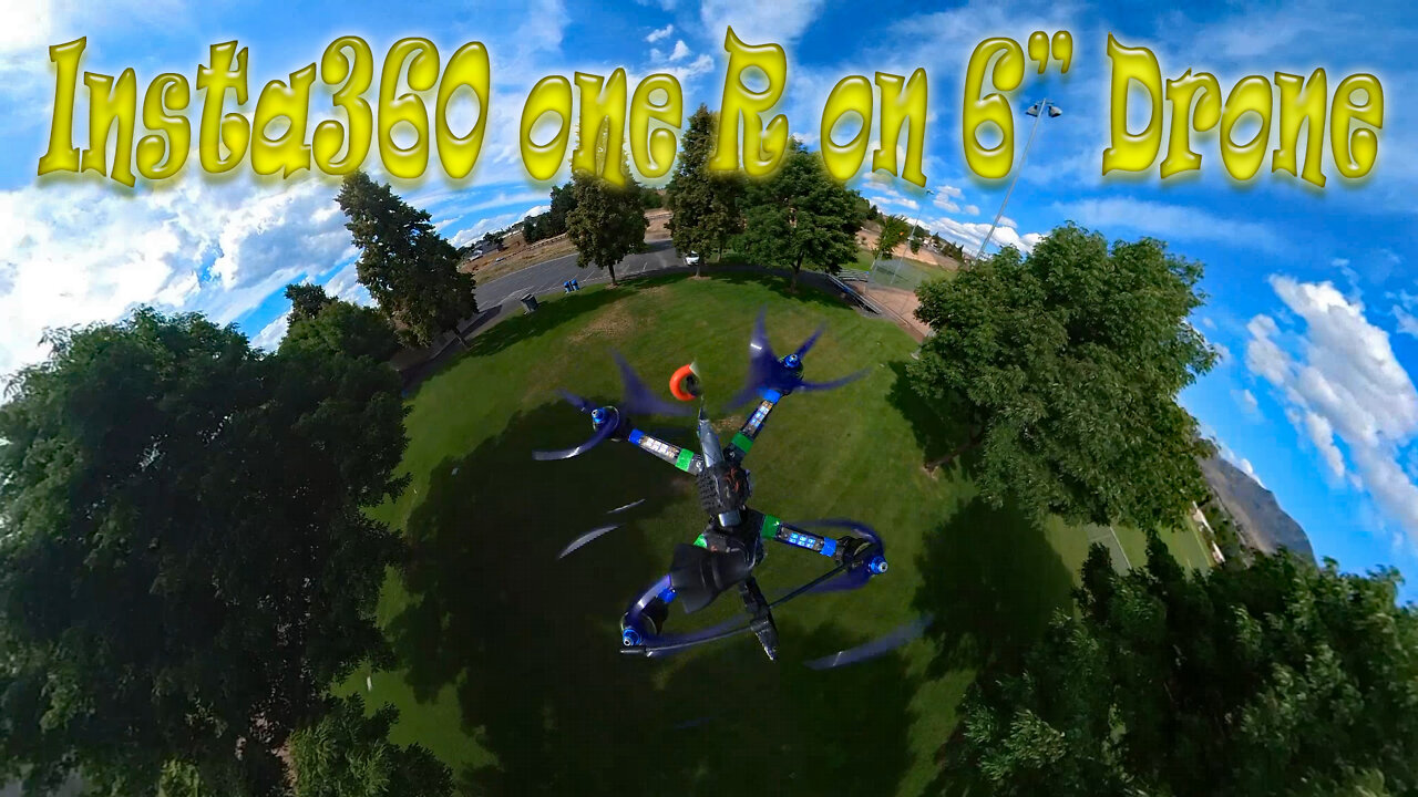 Insta360 one R on a 6" Drone!