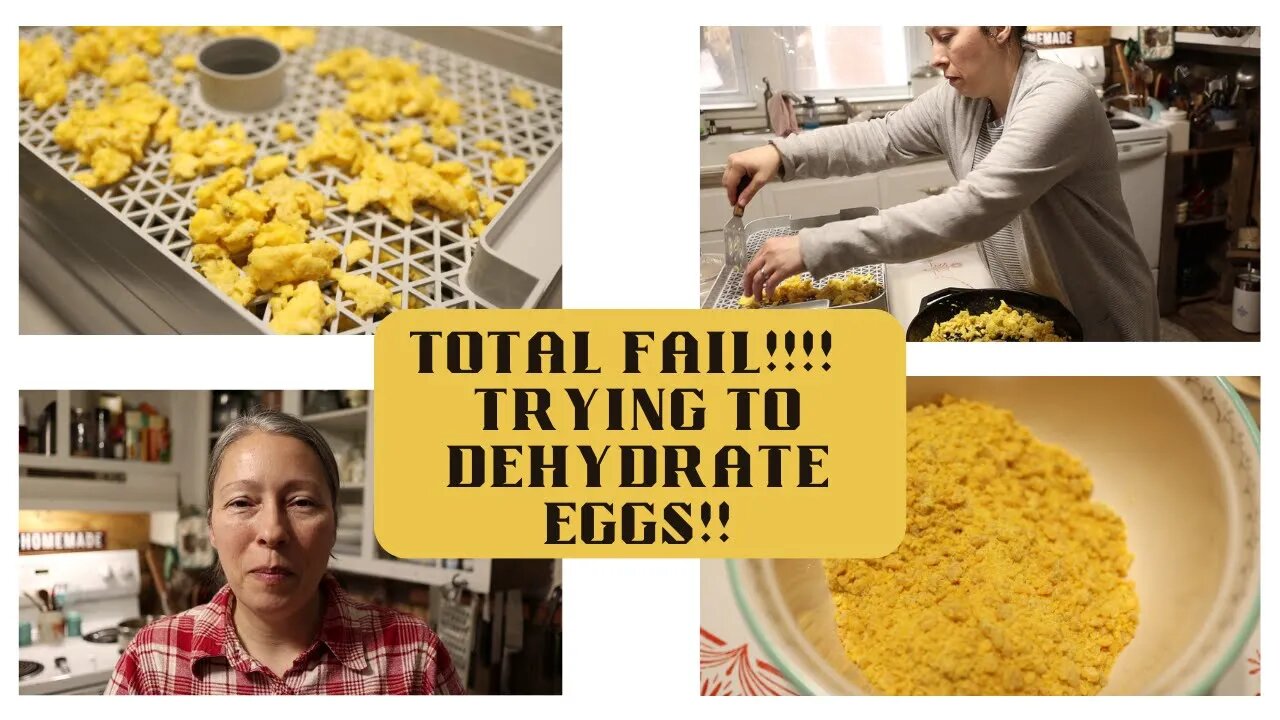 TOTAL FAIL!!!! DEHYDRATING EGGS