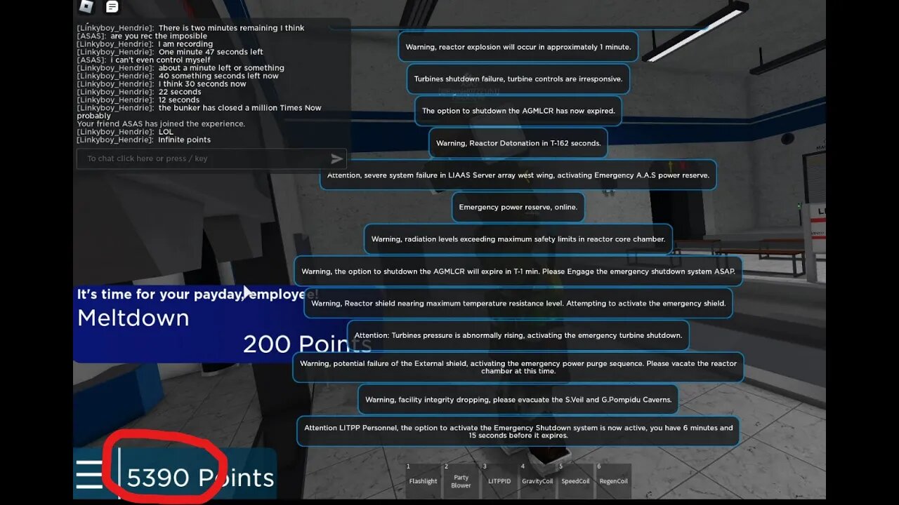 Light Inc. Thermal Power Plant Glitched meltdown and infinite credits bug