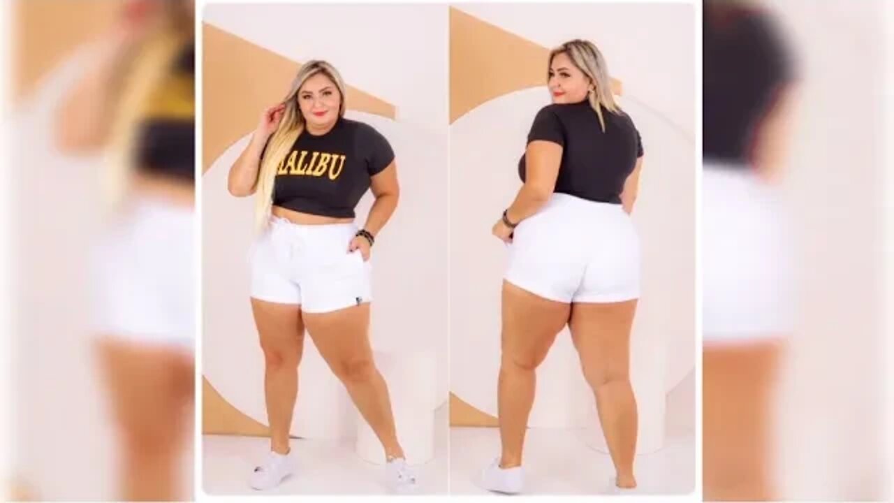 ✔️ SHORT MOLETOM PLUS SIZE COM BOLSO CONFORTÁVEL