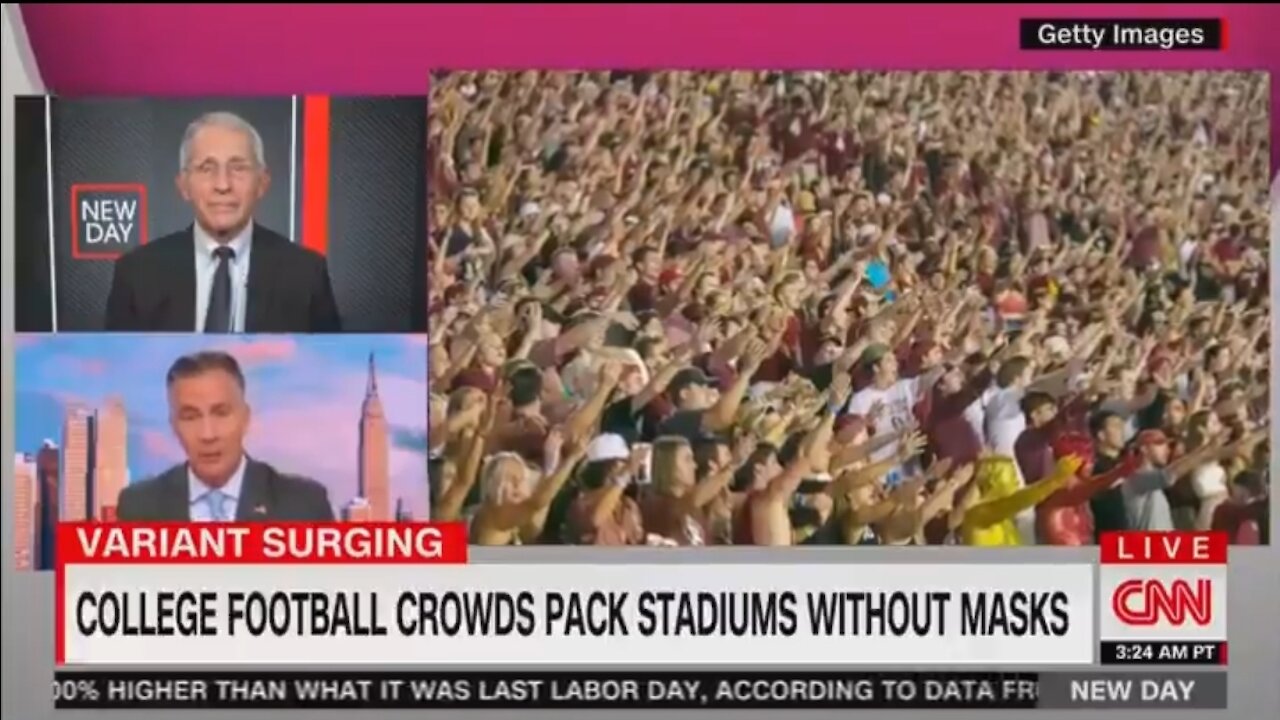 Fauci Is Upset College Football Fans Are Packing Stadiums Without Masks