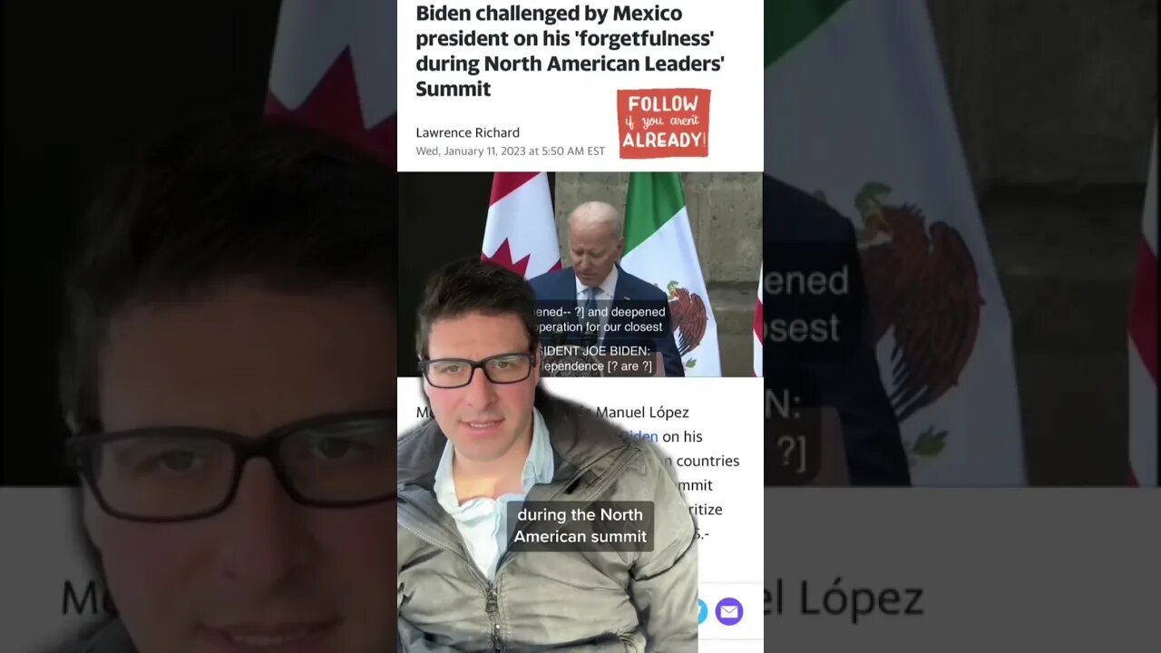 Biden Challenged on Forgetfulness by Mexican President