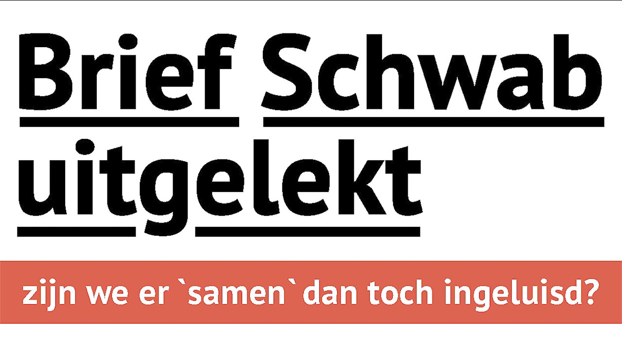 UITGELEKT!! Brief Schwab