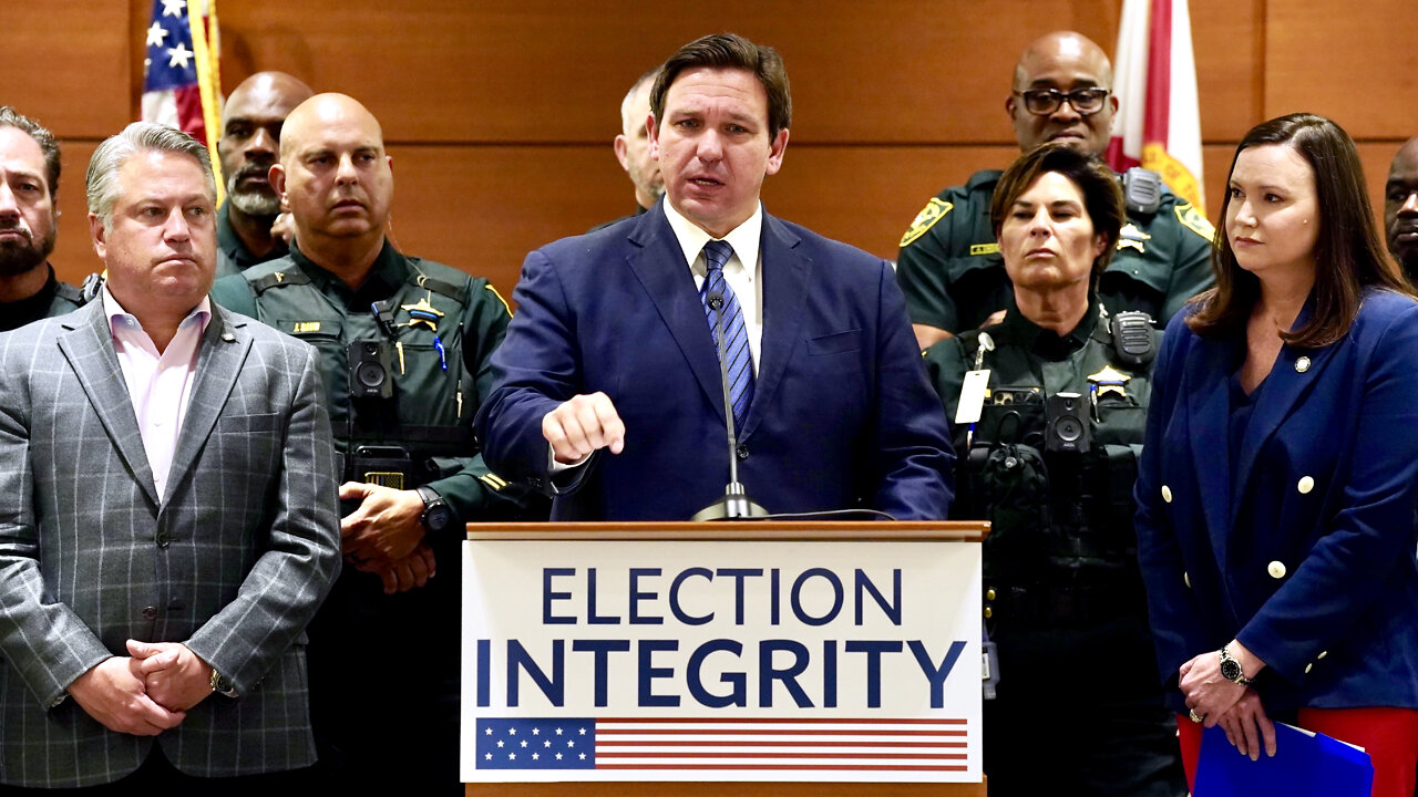 Gov. DeSantis: 20 Elections Criminals Arrested