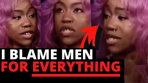 ANGRY Purple Haired FEMINIST Blames Men Are For Problems _ The Coffee Pod