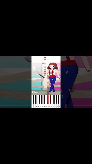 Gender Swap (@fash) AMANDA THE ADVENTURER ANIMATION - Octave Piano Tutorial