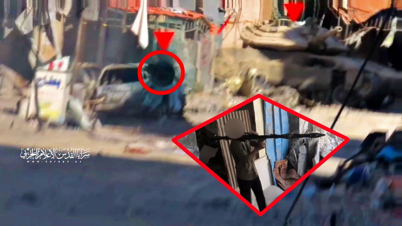 Al-Quds Booby-Trap Tank Path and Finish It Off with an RPG