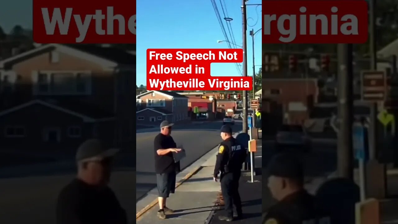 Free Speech Not Allowed in Wytheville Virginia #shorts #1stamendment #1amendmentaudit