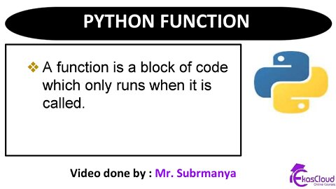 #Python Function _ Ekascloud _ English