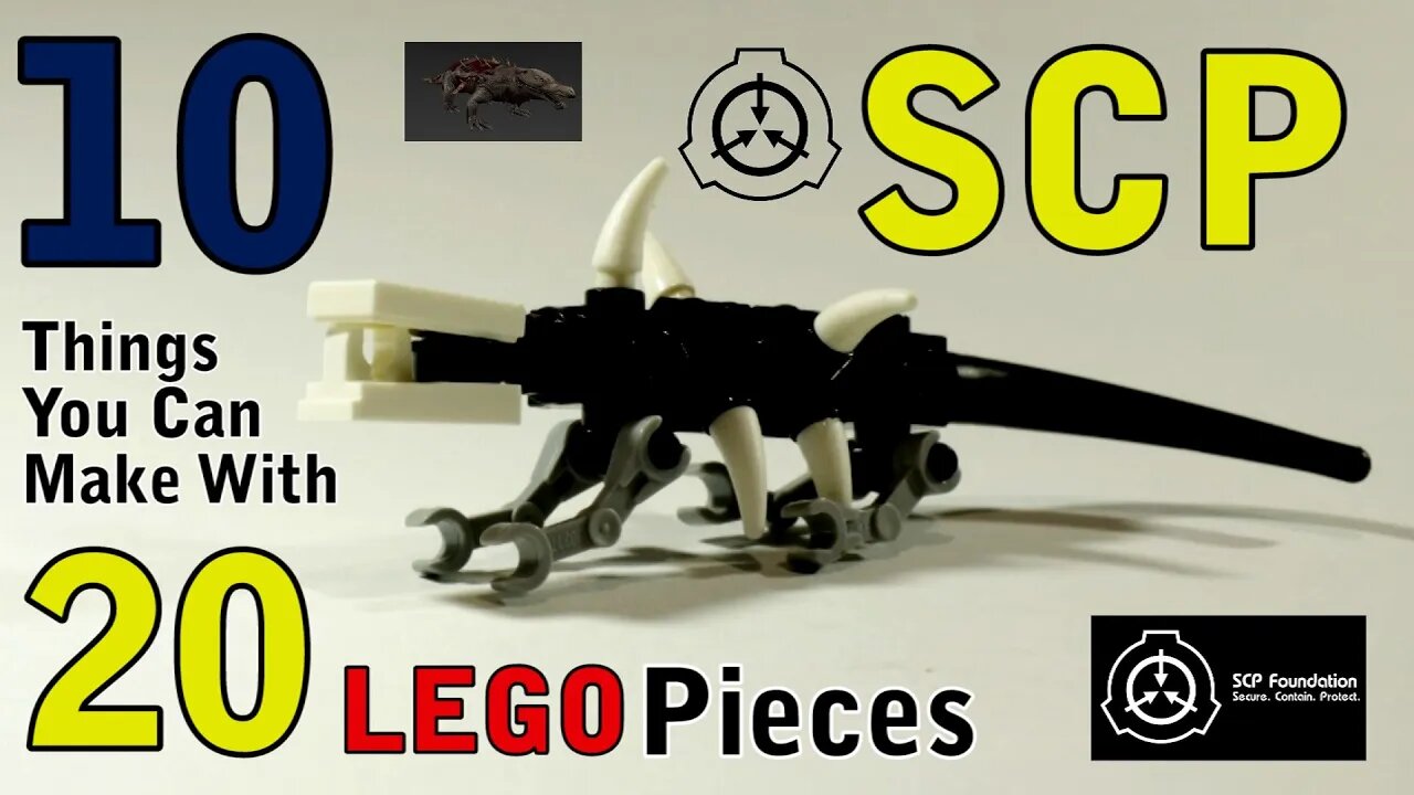 10 SCP things you can make with 20 Lego pieces Part 2