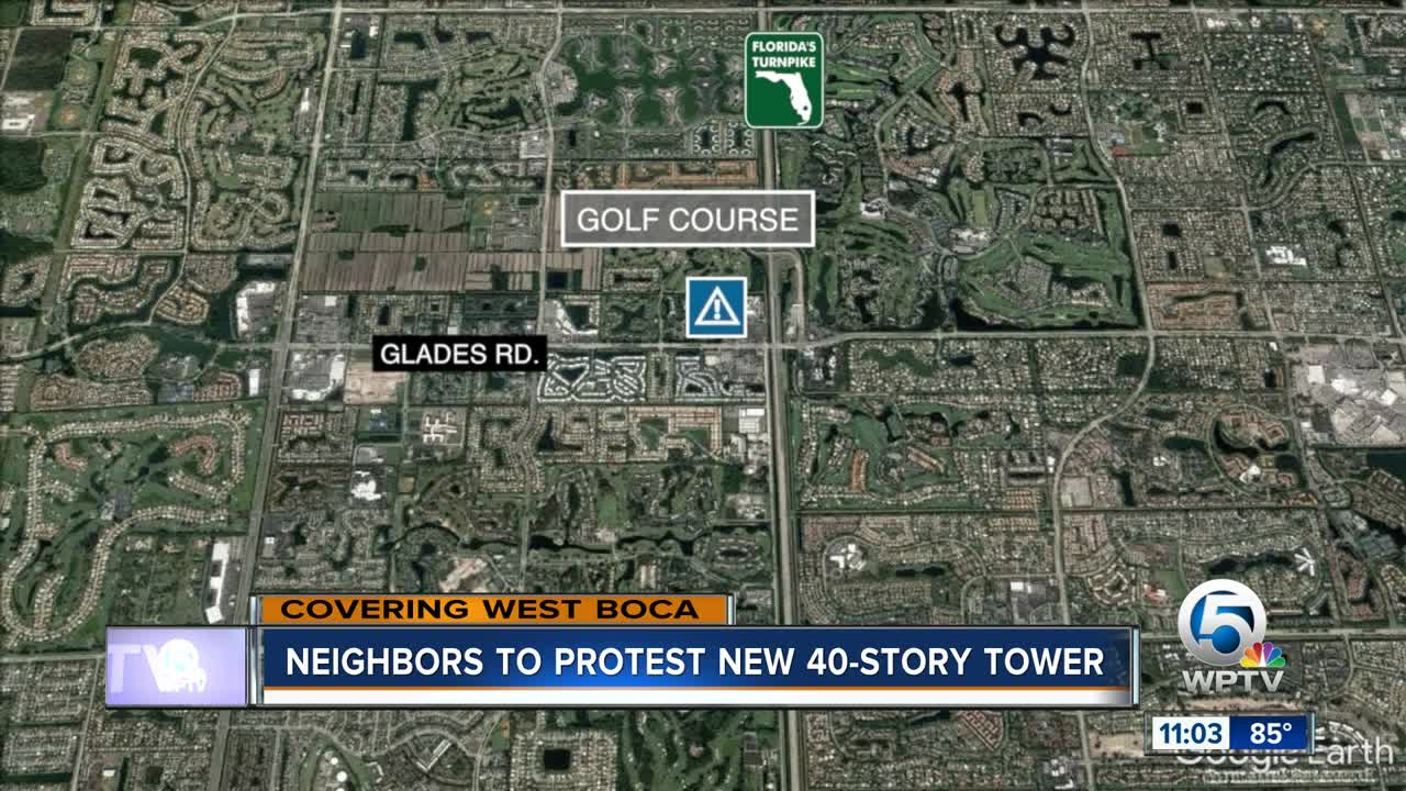 Neighbors to protest new 40-story tower